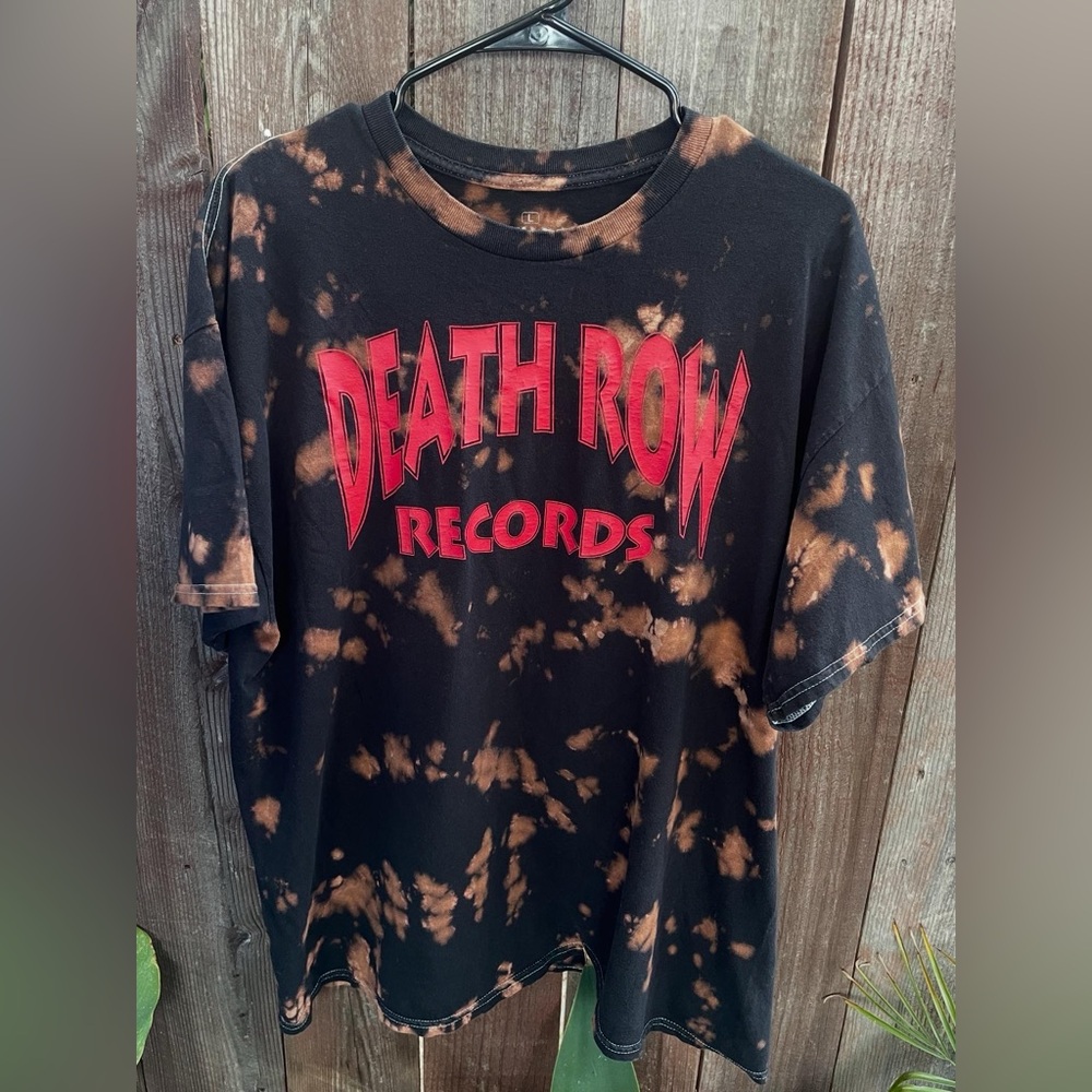 Death Row Records Black and Brown Tie-Dye T-Shirt